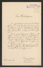 k.k. naturhistorisches Hofmuseum, Intendanzakten 1885-1896 (Hauer), Aktenzahl Z.211.a/1891, Seite 1